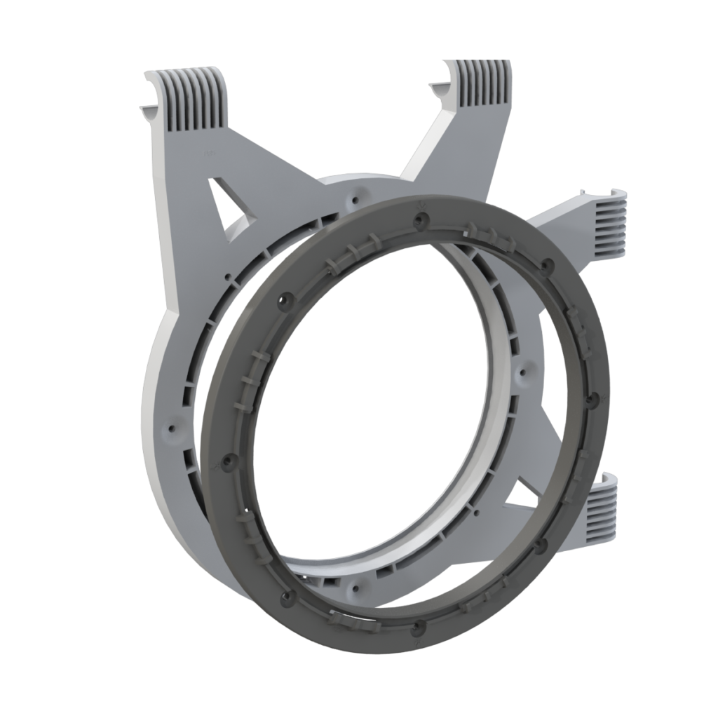Kit Ducting Flange Per Ø 25mm Pali (taglio Inc.)